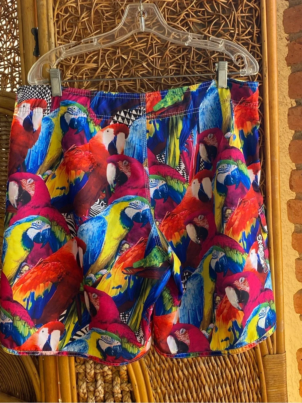 Billabong Multicolor Parrot Print Mens Board  Shorts